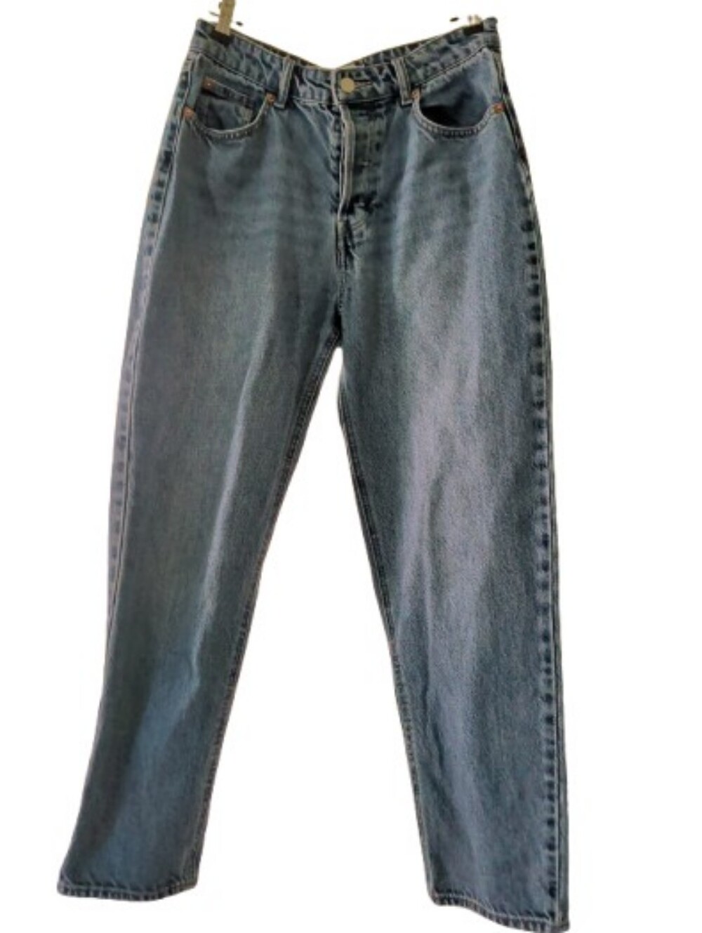 H&M High Waisted Button Fly Mom Jeans - 100% Cotton - Size 6